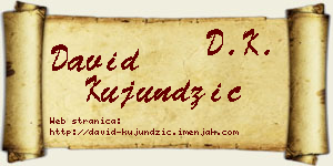 David Kujundžić vizit kartica